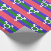 PAPIER CADEAU DRAPEAU TRIGENDER ET SYMBOLE (Coin)