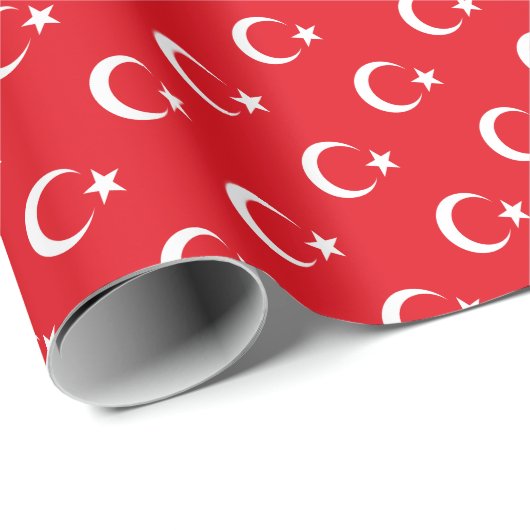 Papier Cadeau Drapeau turc (Coin rond)