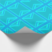 Papier Cadeau Drapeau Turquoise Union Jack (Coin)