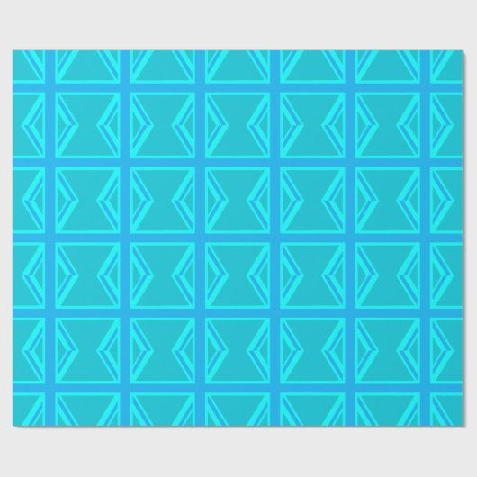 Papier Cadeau Drapeau Turquoise Union Jack (Plat)