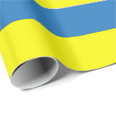 Papier Cadeau Drapeau ukrainien (Coin rond)