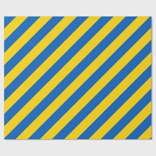 Papier Cadeau Drapeau ukrainien (Plat)