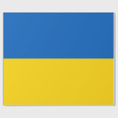 Papier Cadeau Drapeau ukrainien & anniversaire ukrainien, mariag (Plat)