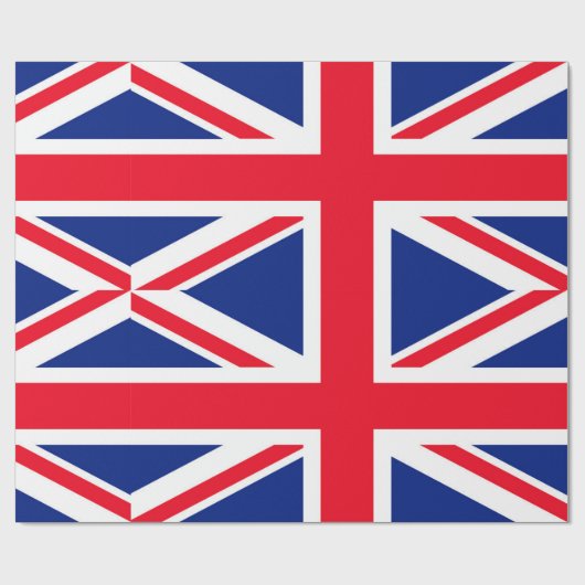 Papier Cadeau Drapeau Union Jack du Royaume-Uni (Plat)
