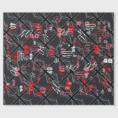 Papier Cadeau Drapeau Union Jack noir (Plat)