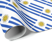 Papier Cadeau Drapeau uruguayen (Coin rond)