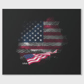 Papier Cadeau Drapeau USA (Plat)