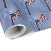 Papier Cadeau Drapeau USA (Coin rond)