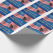 Papier Cadeau Drapeau USA des vétérans sans rois (Coin)
