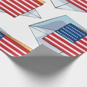 Papier Cadeau Drapeau USA Sur Carte