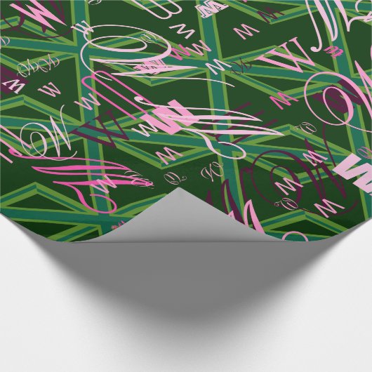 Papier Cadeau Drapeau vert Union Jack (Coin)