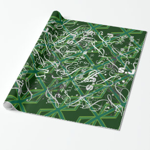 Papier Cadeau Drapeau vert Union Jack