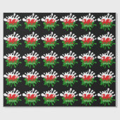 Papier Cadeau Drapeau Welsh Cymru (Plat)