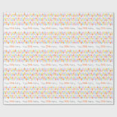 Papier Cadeau Drapeaux à souder blanc âge d'anniversaire 50 enve (Plat)