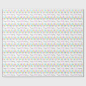 Papier Cadeau Drapeaux à souder blanc âge d'anniversaire 80 enve (Plat)