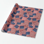 Papier Cadeau Drapeaux américains (Déroulé)