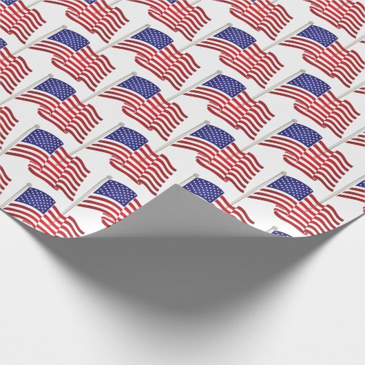 Papier Cadeau Drapeaux américains (Coin)