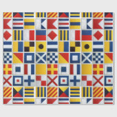 Papier Cadeau Drapeaux de sémaphore (Plat)