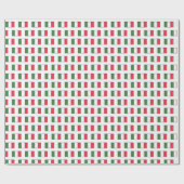 Papier Cadeau Drapeaux italiens sur fond blanc (Plat)