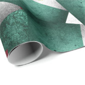 Papier Cadeau Drapeaux mexicains en détresse (Coin rond)