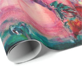 Papier Cadeau DREAM D'OR / Méditation Yoga Jardin Zen (Coin rond)