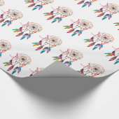 Papier Cadeau Dreamcatcher de Bohème en peinture vibrante (Coin)