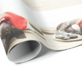 Papier Cadeau Dreaming of Santa (Coin rond)