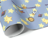 Papier Cadeau Dreams of Space Mobile Wrapper Paper (Coin rond)