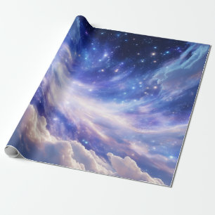 Papier Cadeau Dreamscape cosmique : Nebula scintillante et nuit