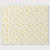 Papier Cadeau Dreamy Celestial Daffodil Wrapping Paper (Plat)
