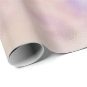 Papier Cadeau Dreamy Gold Purple Ombre (Coin rond)