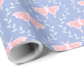 Papier Cadeau Dreamy Moth & Vine - Nature Whimsical (Coin rond)