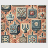 Papier Cadeau Dreidel Dreidel Dreidel (Plat)