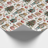 Papier Cadeau Dressed-Up Mice and Baubles (Coin)