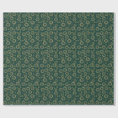 Papier Cadeau Dried Citrus & Gold Pattern Wrapping Paper (Plat)