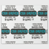Papier Cadeau Driver Super Cool (Plat)