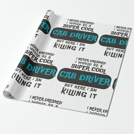 Papier Cadeau Driver Super Cool (Déroulé)
