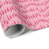 Papier Cadeau Drizzle Dot en rose vif (Coin rond)