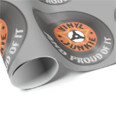 Papier Cadeau Drogué de vinyle - et fier de lui (Coin rond)