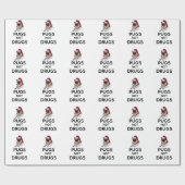 Papier Cadeau Drogues de carlins pas (Plat)