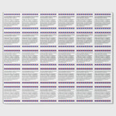Papier Cadeau Droits de premier amendement (Plat)
