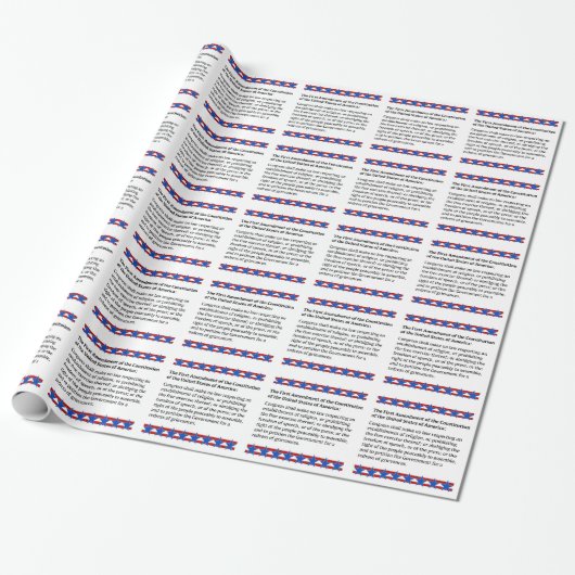 Papier Cadeau Droits de premier amendement (Déroulé)