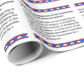 Papier Cadeau Droits de premier amendement (Coin rond)