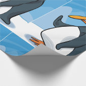 Papier Cadeau Drôle Angry Penguin Cartoon Cool