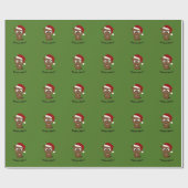 Papier Cadeau Drôle Beaver-y Joyeux ! père Noël Beaver (Plat)