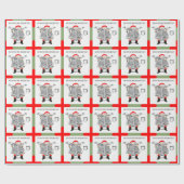 Papier Cadeau Drôle cadeau de Noël (Plat)