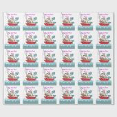 Papier Cadeau Drôle cadeau de sac de pêche personnalisé (Plat)