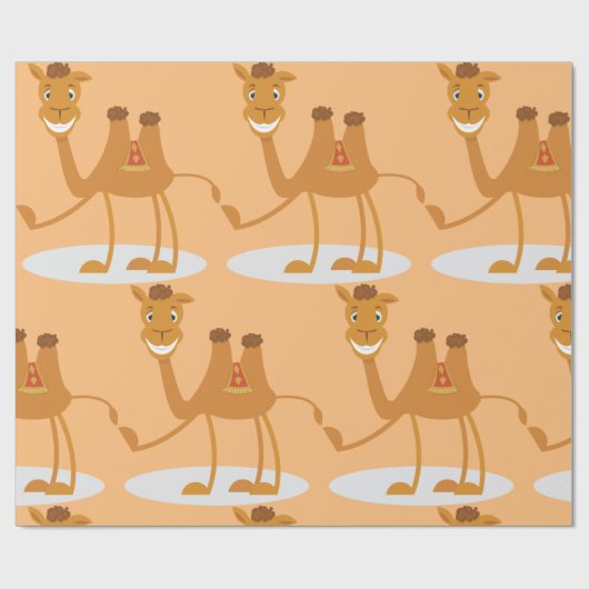 Papier Cadeau Drôle Camel (Plat)