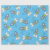 Papier Cadeau Drôle caricature chrétienne de Noël (Plat)