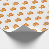 Papier Cadeau Drôle caricature de lion (Coin)